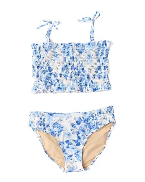 Shade Critters Hibiscus Rose Smocked Bikini