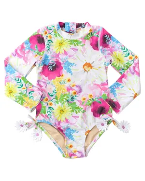 Shade Critters Watercolor Floral Swimsuit