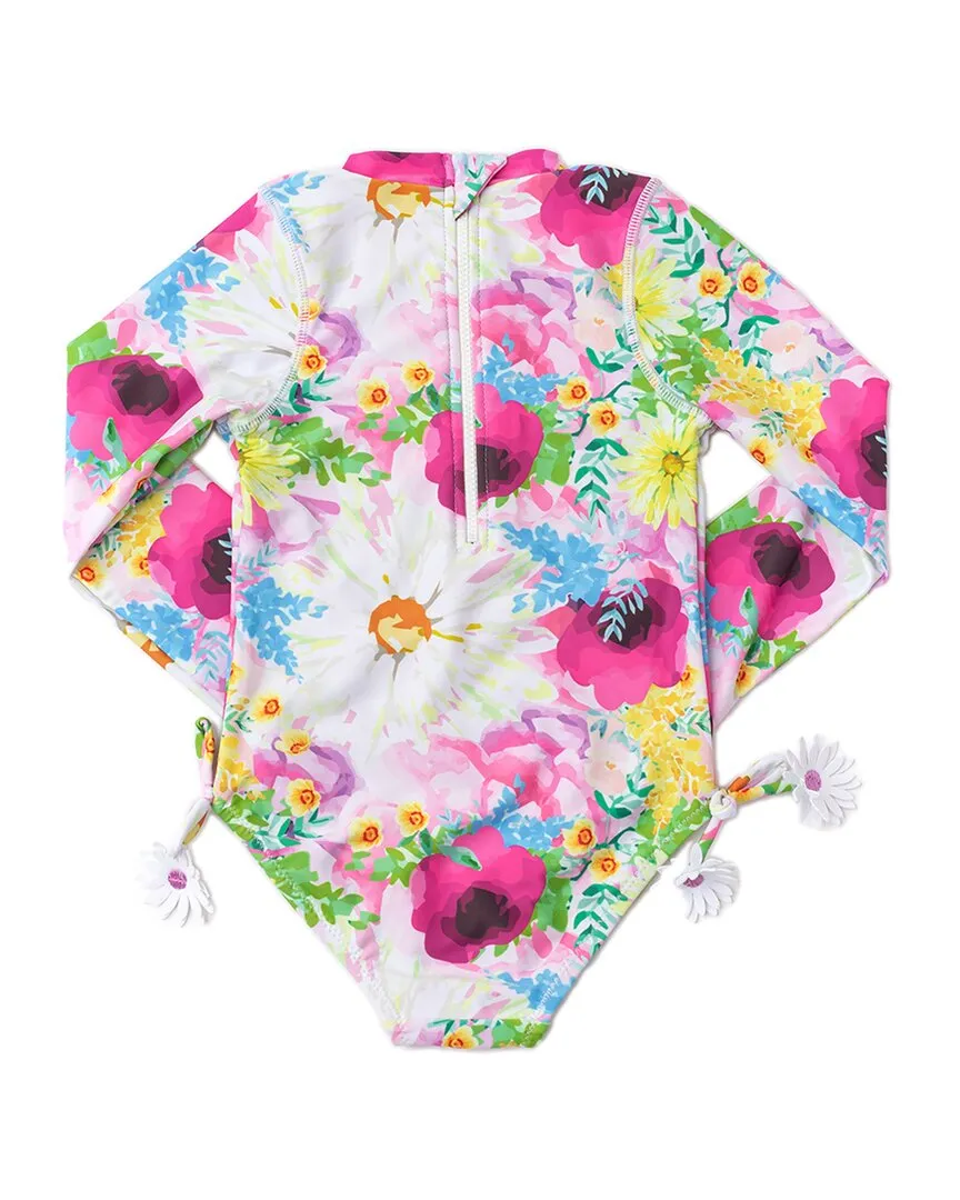 Shade Critters Watercolor Floral Swimsuit