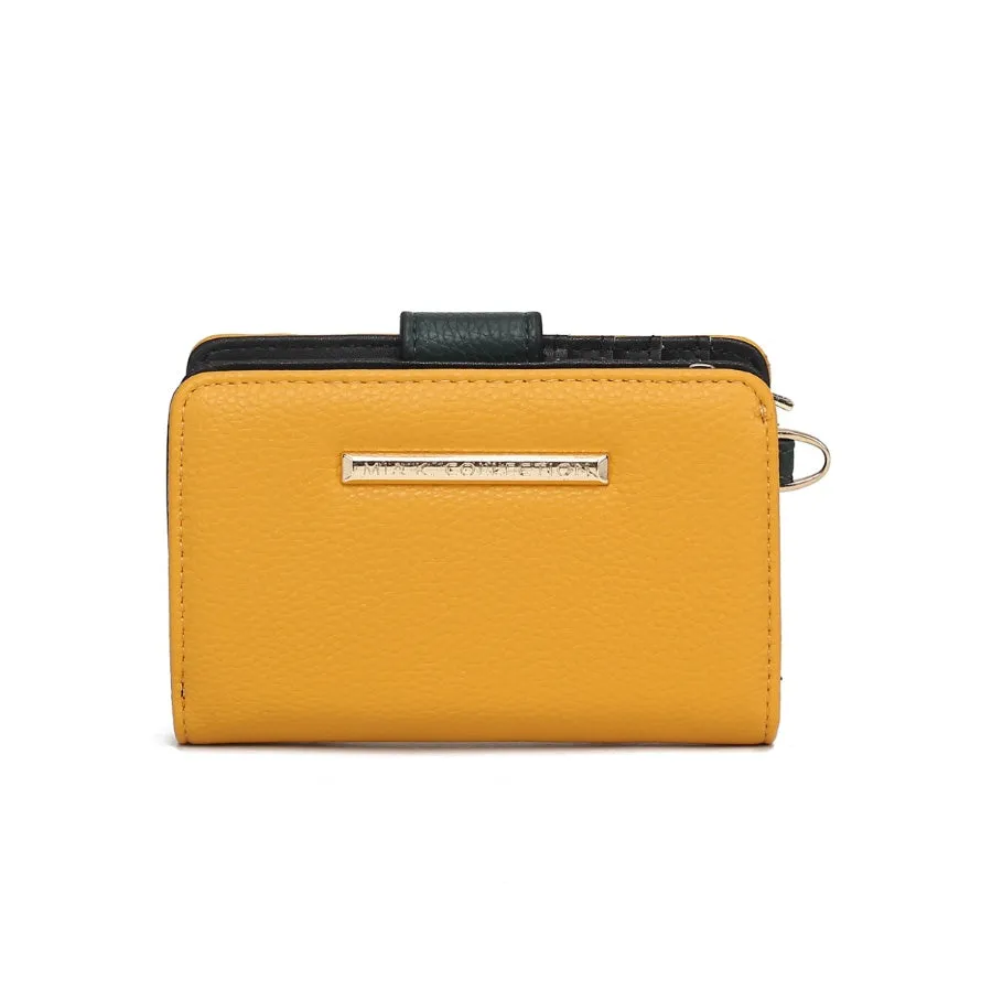 Shira Color Block Vegan Leather Women’s Wallet with wristlet by Mia K