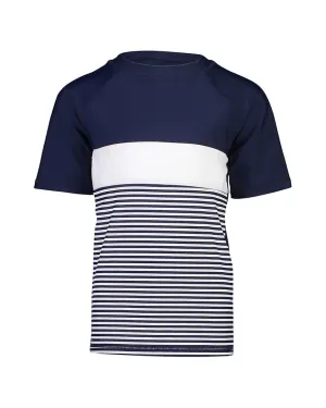 Snapper Rock Stripe Block Rash Top