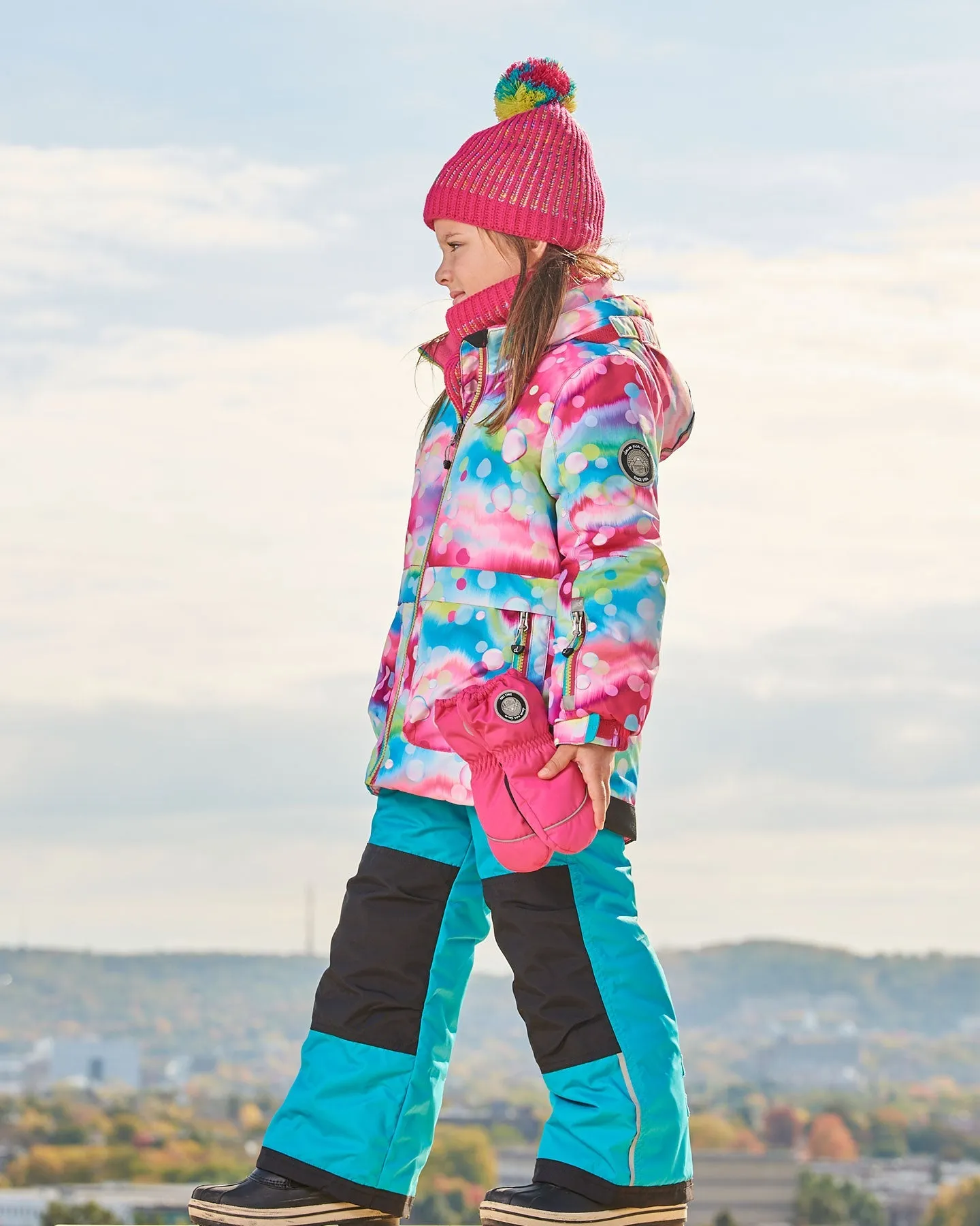 Solid Mittens Fuschia Pink