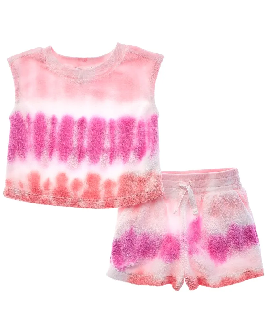 Splendid 2pc Sunset Beach T-Shirt & Short Set