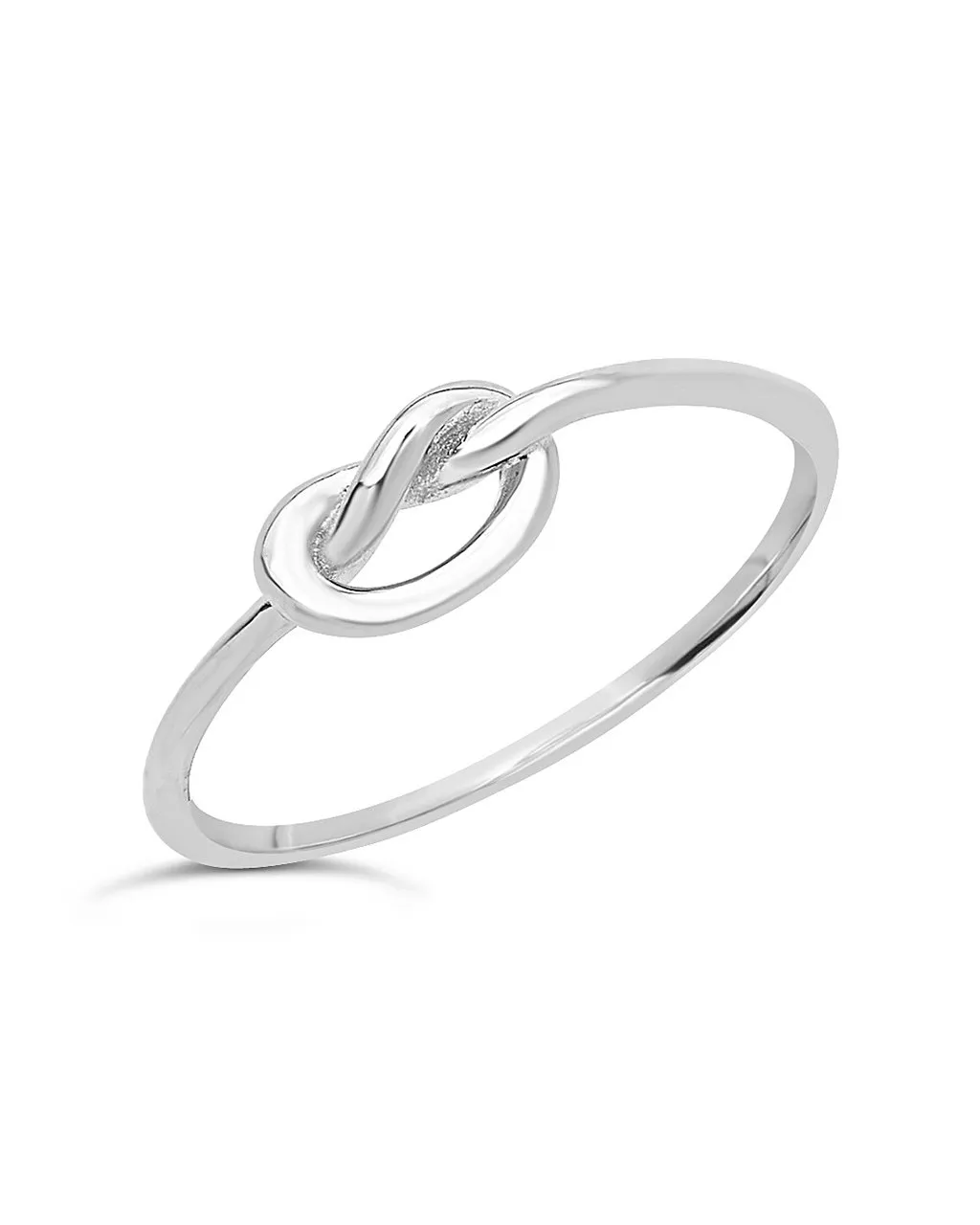 Sterling Silver Thin Love Knot Ring