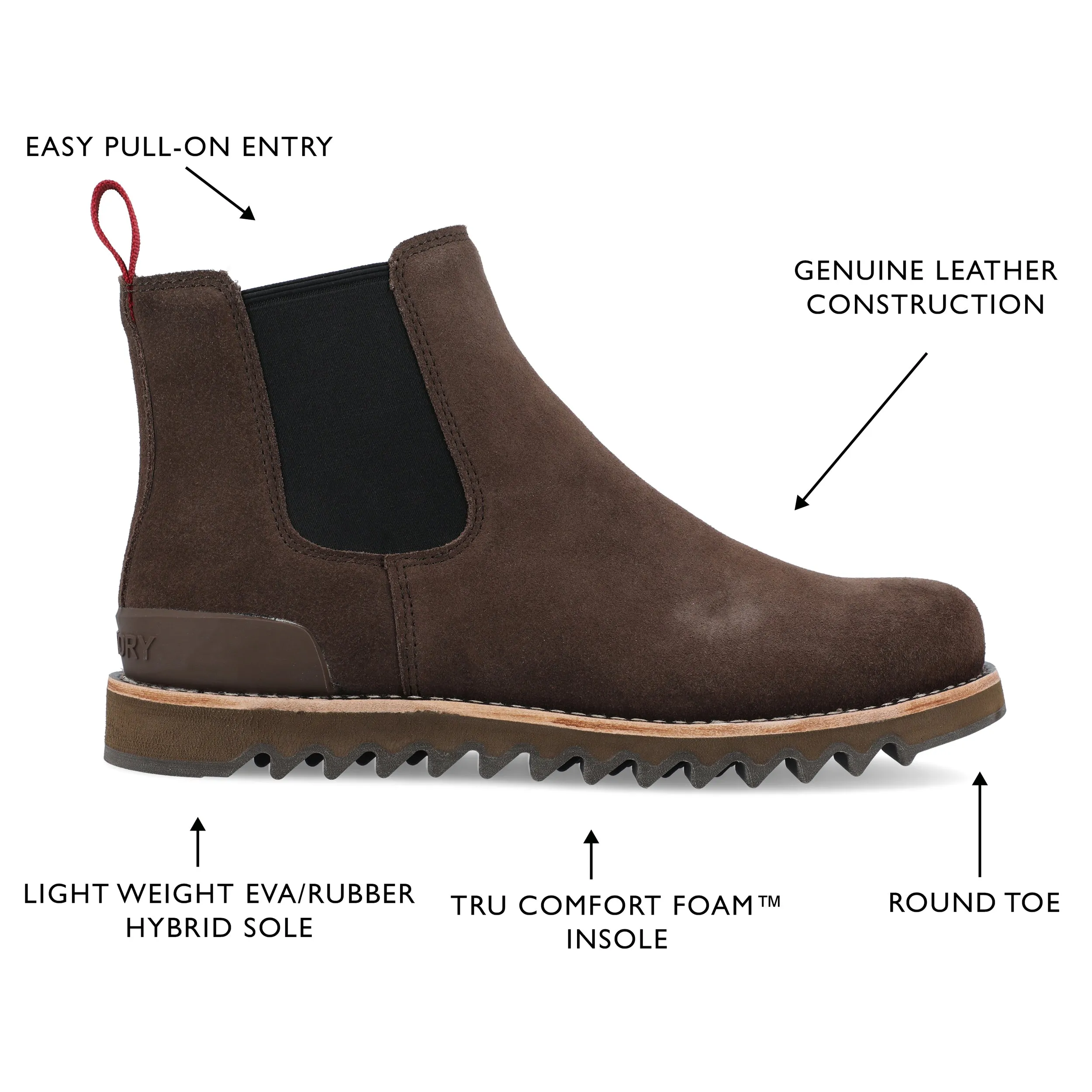 Territory Yellowstone Water Resistant Wide Width Chelsea Boot