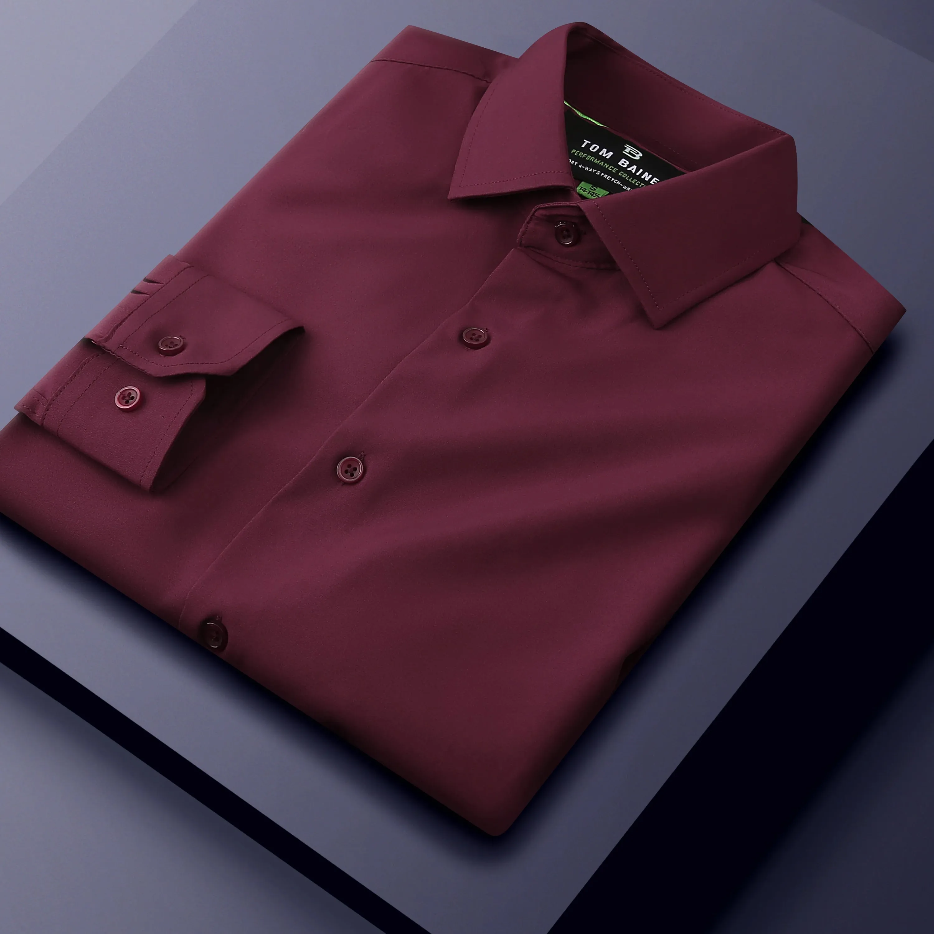 Tom Baine Performance Stretch Solid Button Down