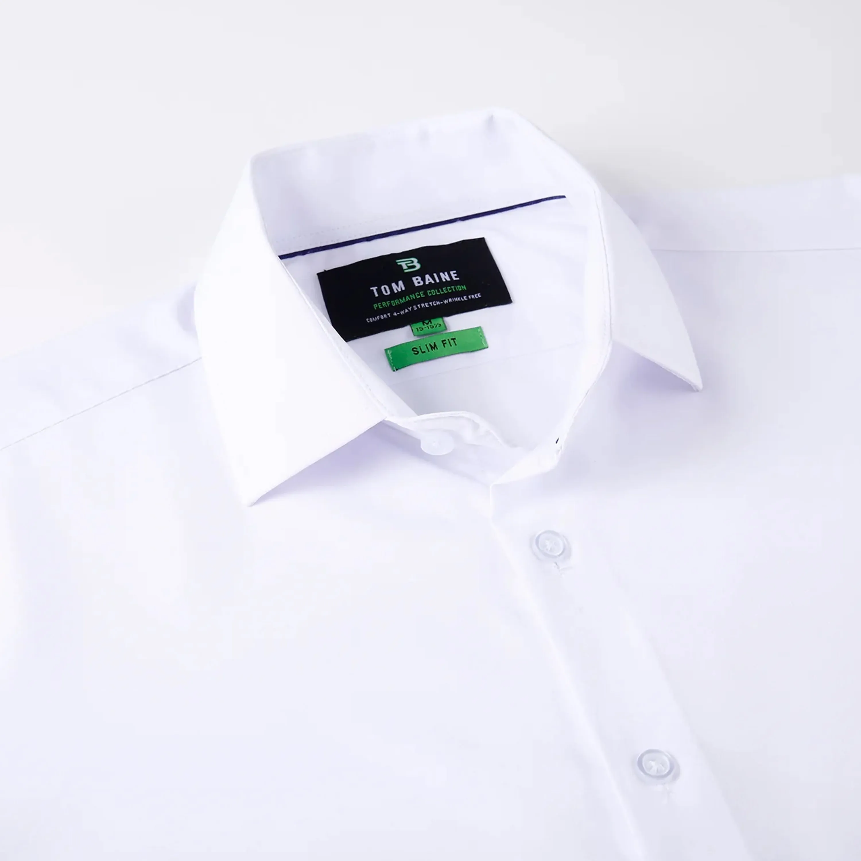 Tom Baine Solid Performance Button Down