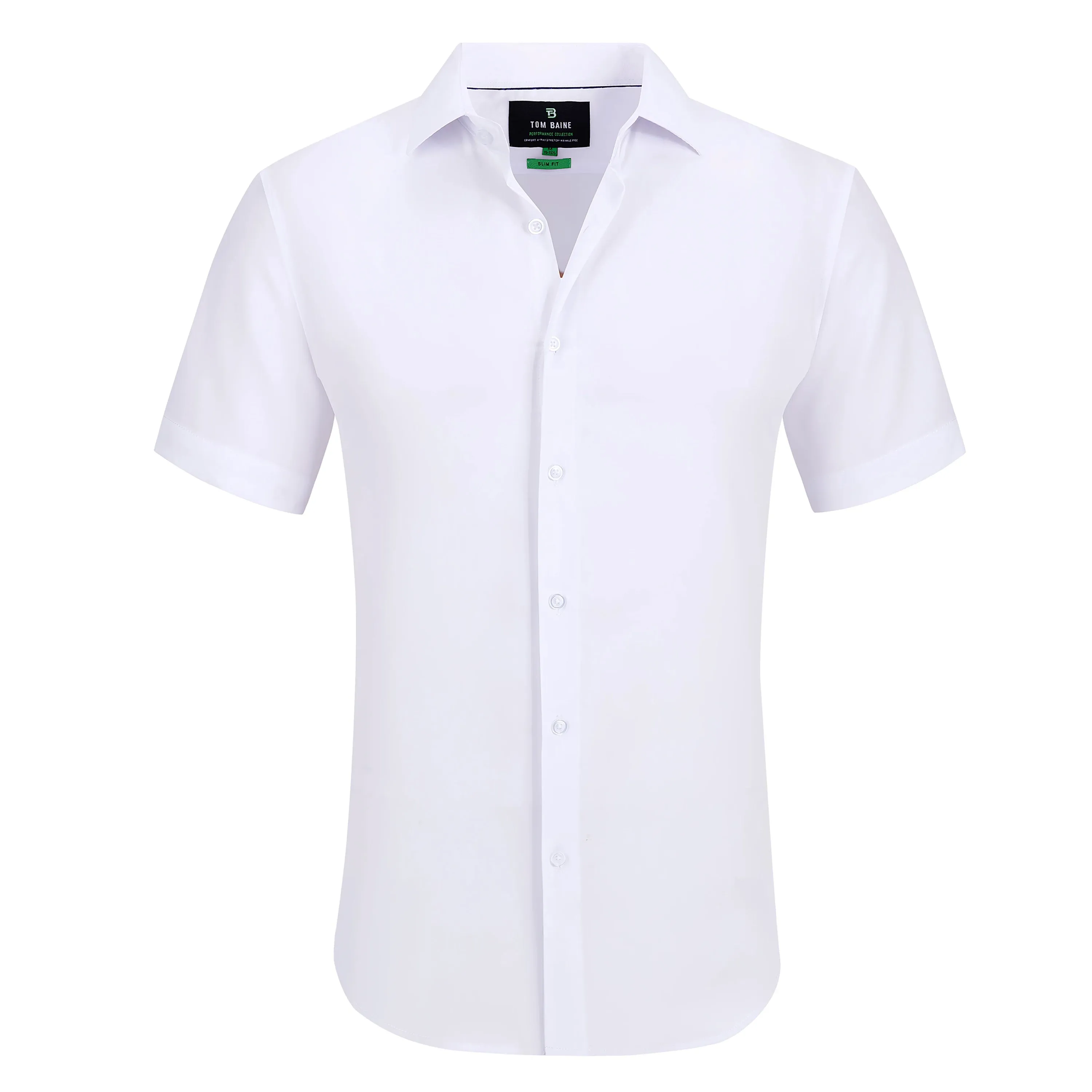 Tom Baine Solid Performance Button Down