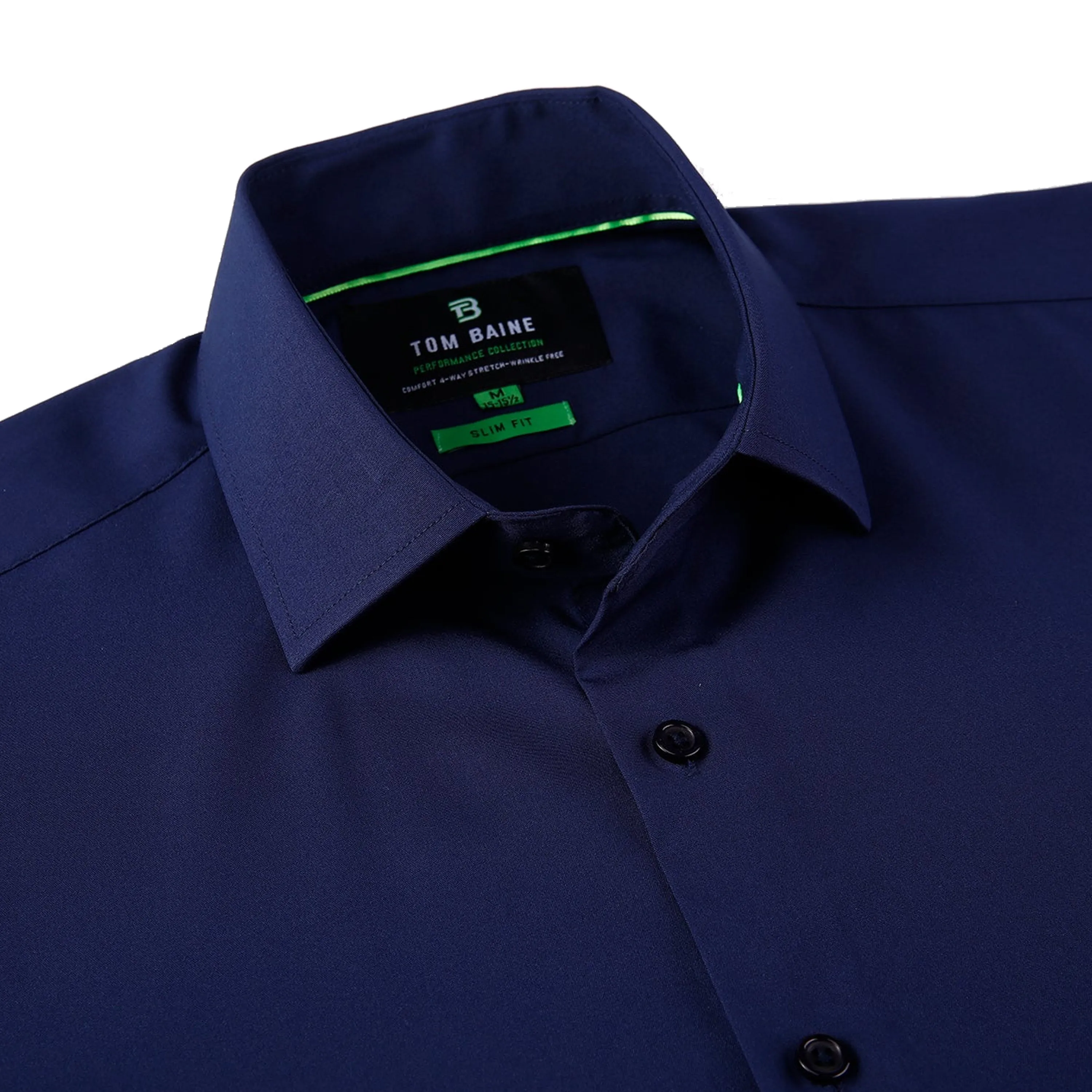 Tom Baine Solid Performance Button Down