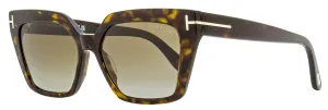 Tom Ford Women's Winona Polarized Sunglasses TF1030 52H Dark Havana 53mm