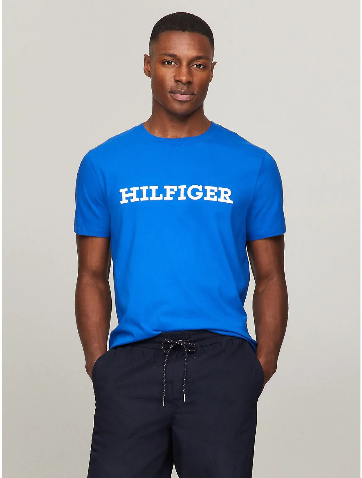 Tommy Hilfiger Men's Embroidered Monotype Logo T-Shirt