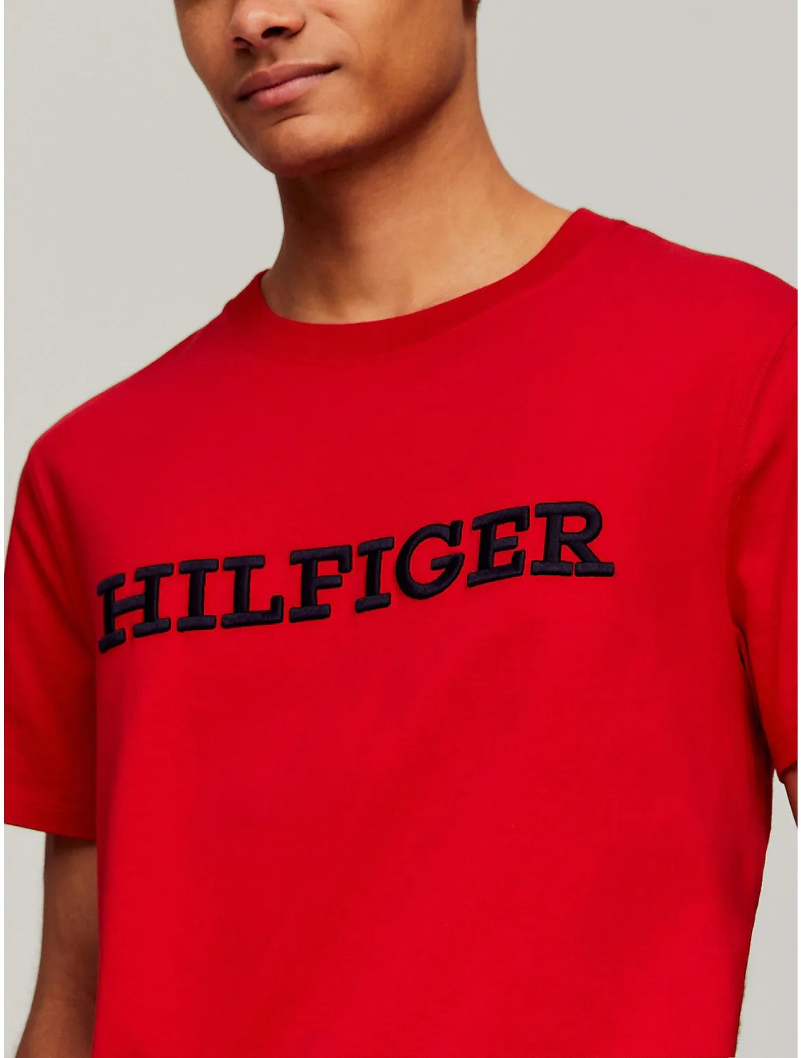 Tommy Hilfiger Men's Embroidered Monotype Logo T-Shirt