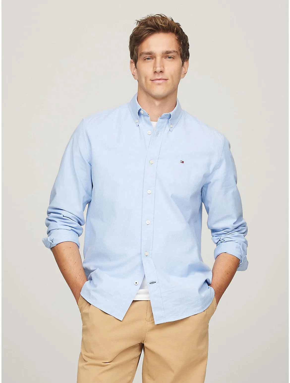 Tommy Hilfiger Men's Regular Fit Stretch Oxford Shirt