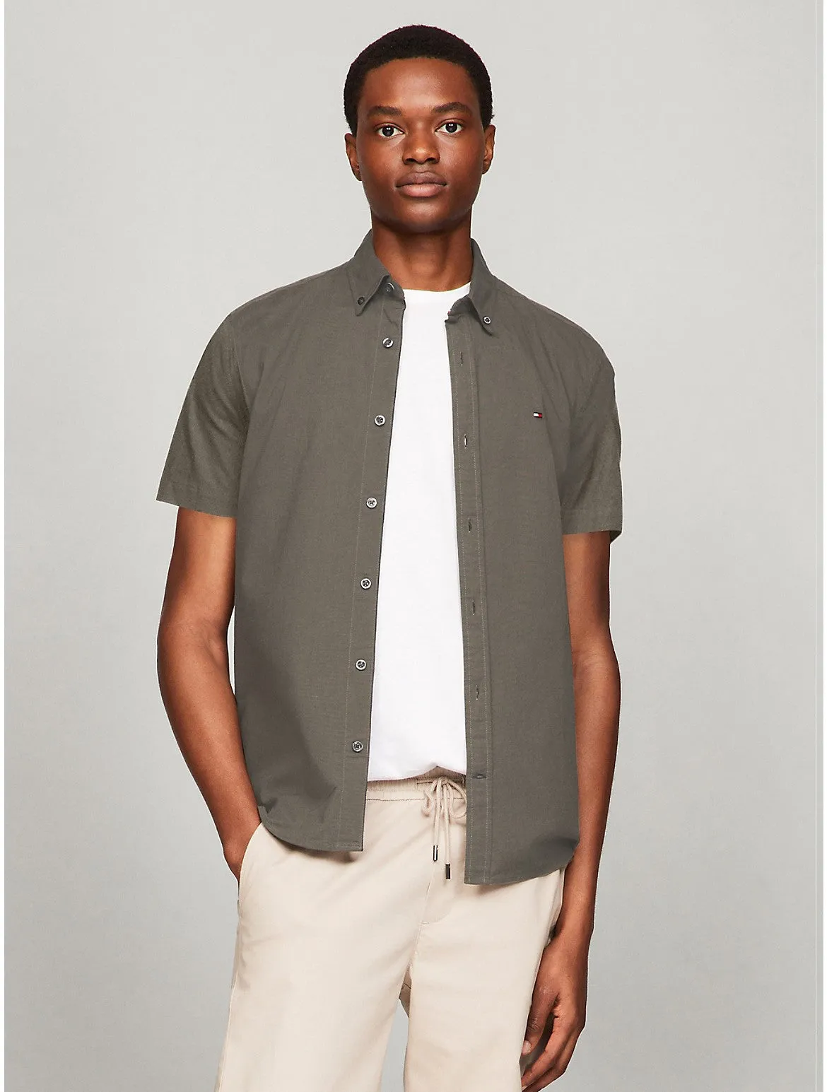 Tommy Hilfiger Men's Regular Fit Stretch Oxford Shirt