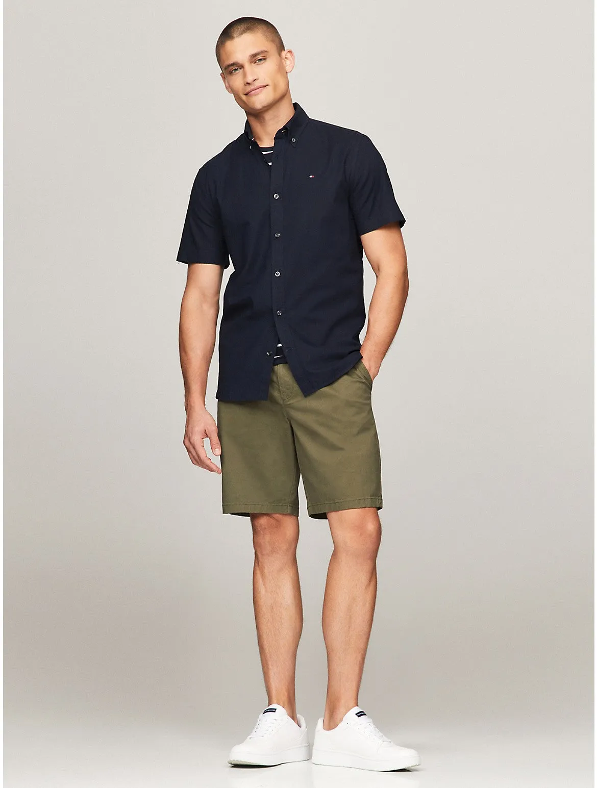 Tommy Hilfiger Men's Regular Fit Stretch Oxford Shirt