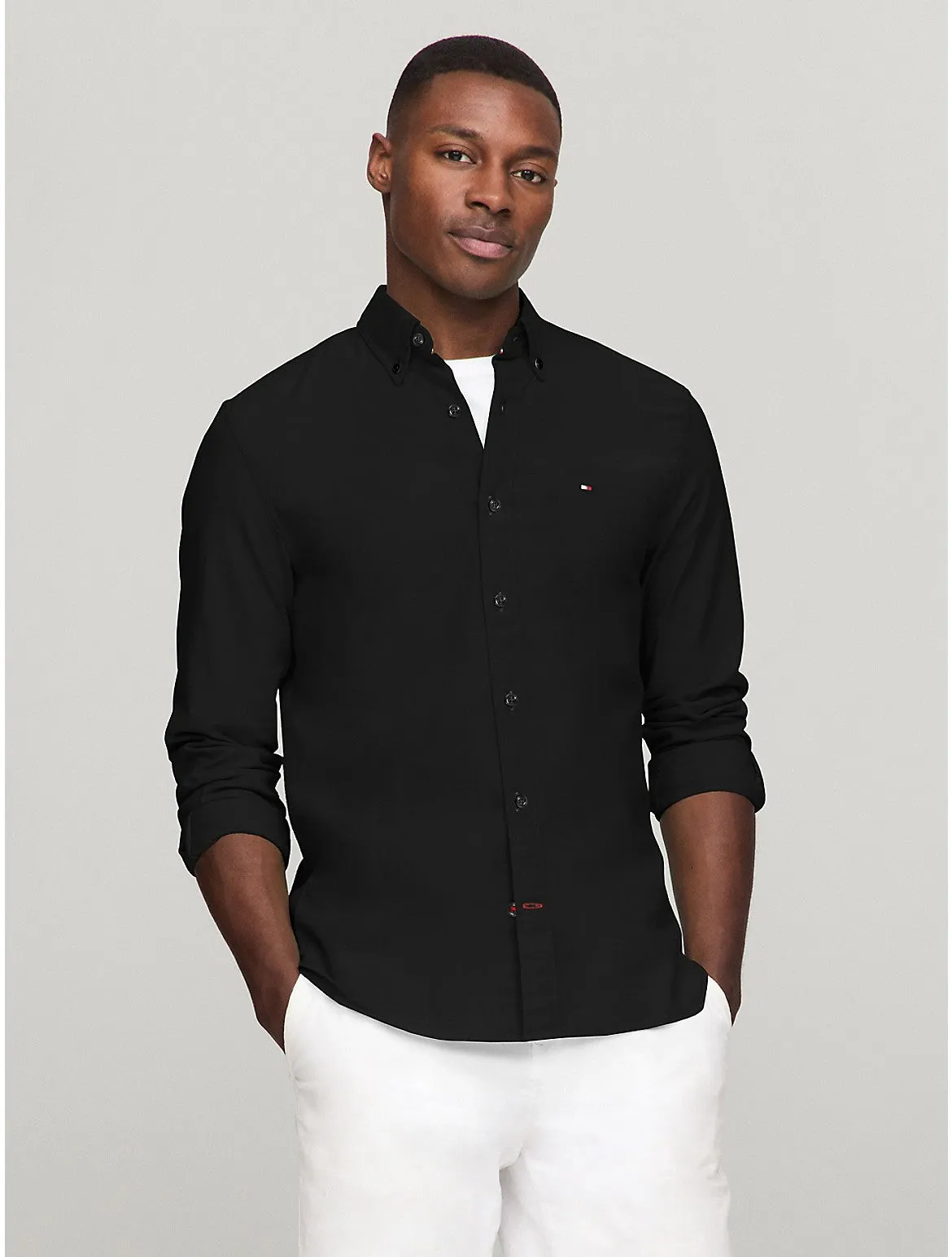 Tommy Hilfiger Men's Regular Fit Stretch Oxford Shirt