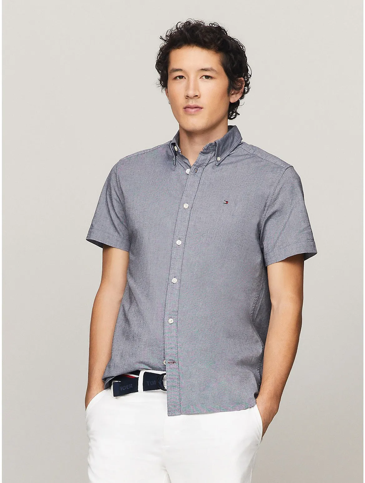 Tommy Hilfiger Men's Regular Fit Stretch Oxford Shirt