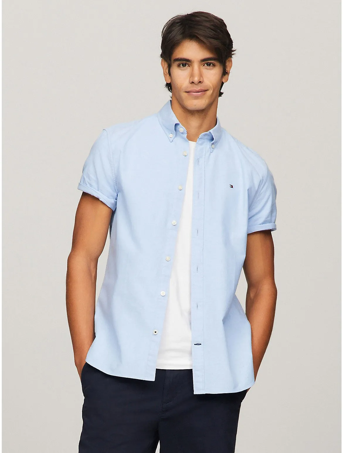 Tommy Hilfiger Men's Regular Fit Stretch Oxford Shirt