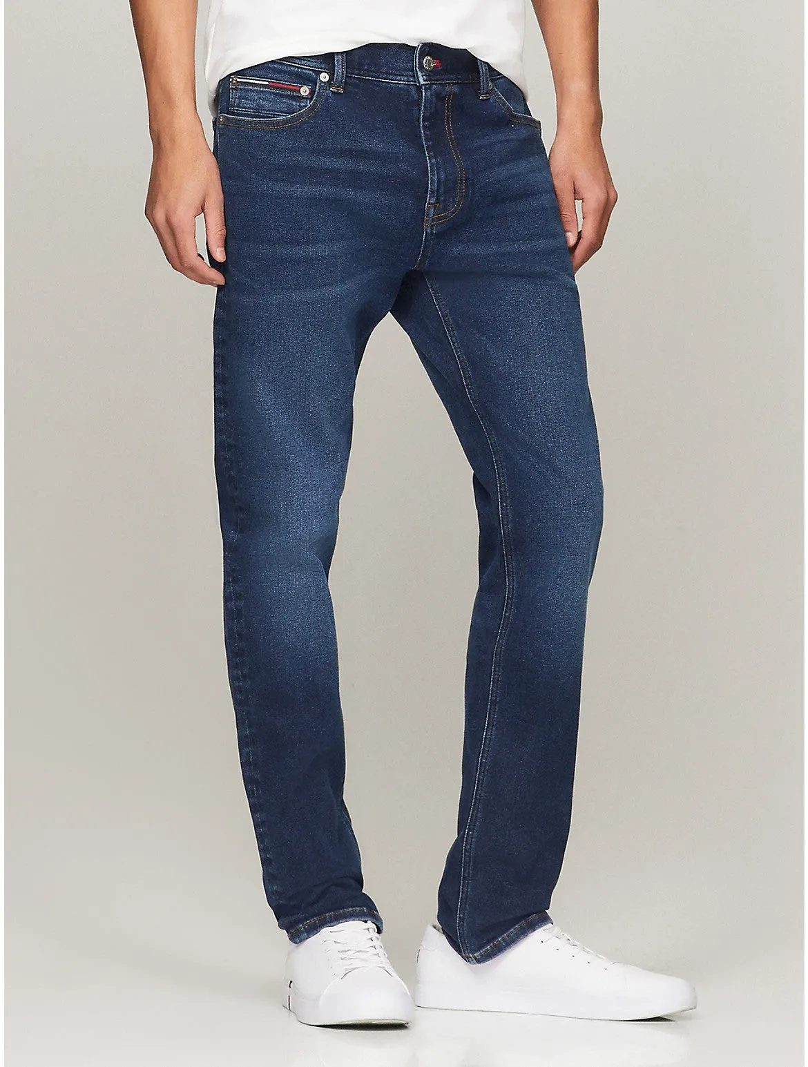 Tommy Hilfiger Men's Slim Fit Dark Wash Jean