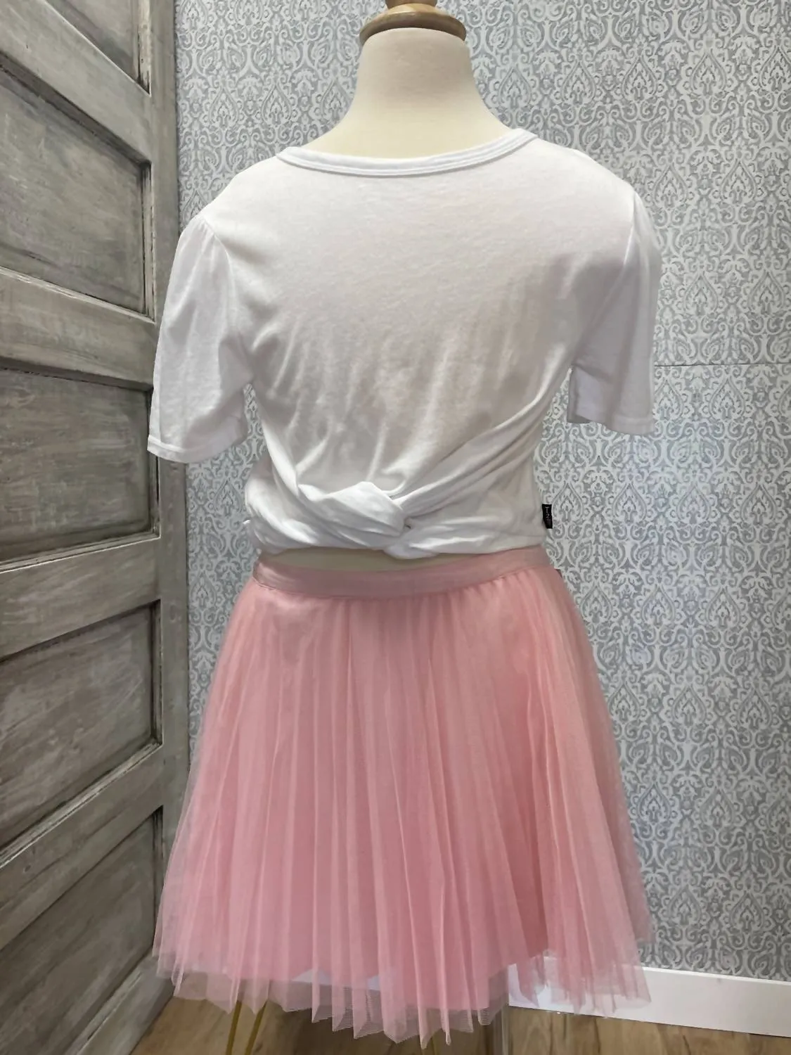 Tween/girl Roses Ballerina Skirt In Pink
