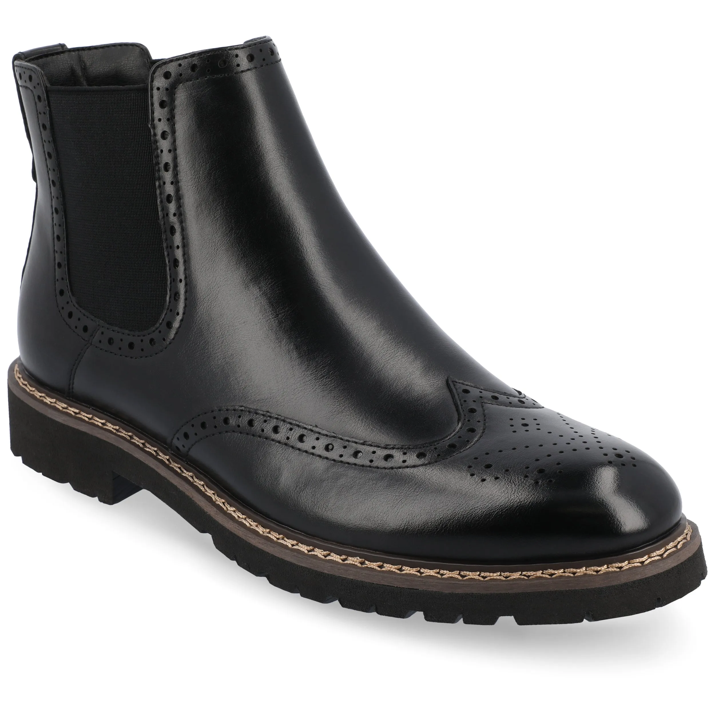 Vance Co. Hogan Wingtip Chelsea Boot