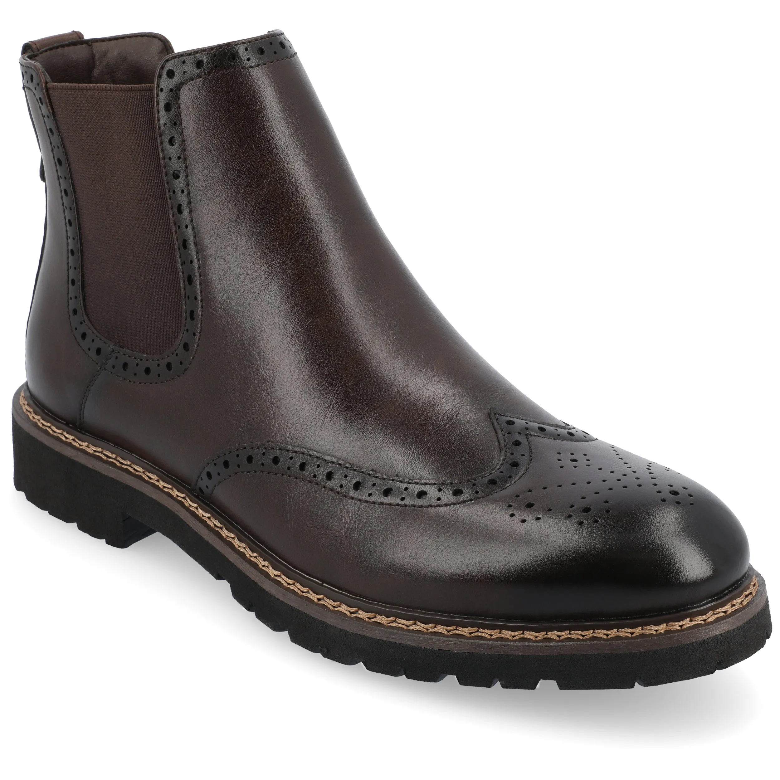 Vance Co. Hogan Wingtip Chelsea Boot