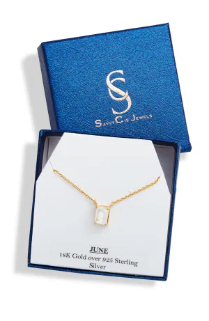 Vermeil Birthstone Necklace