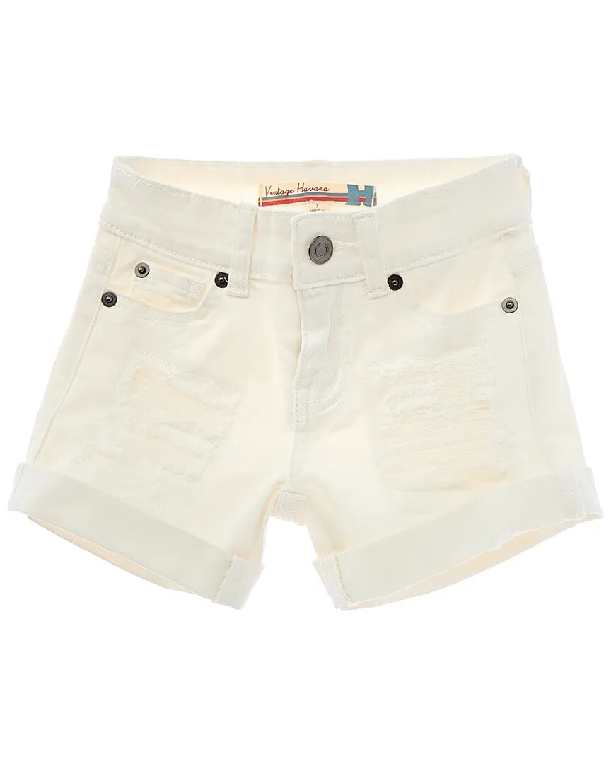 Vintage Havana Denim Stretch Cuffed Short