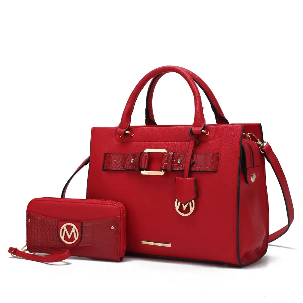 Virginia Vegan Leather Women’s Tote Bag with Wallet – 2 pieces
