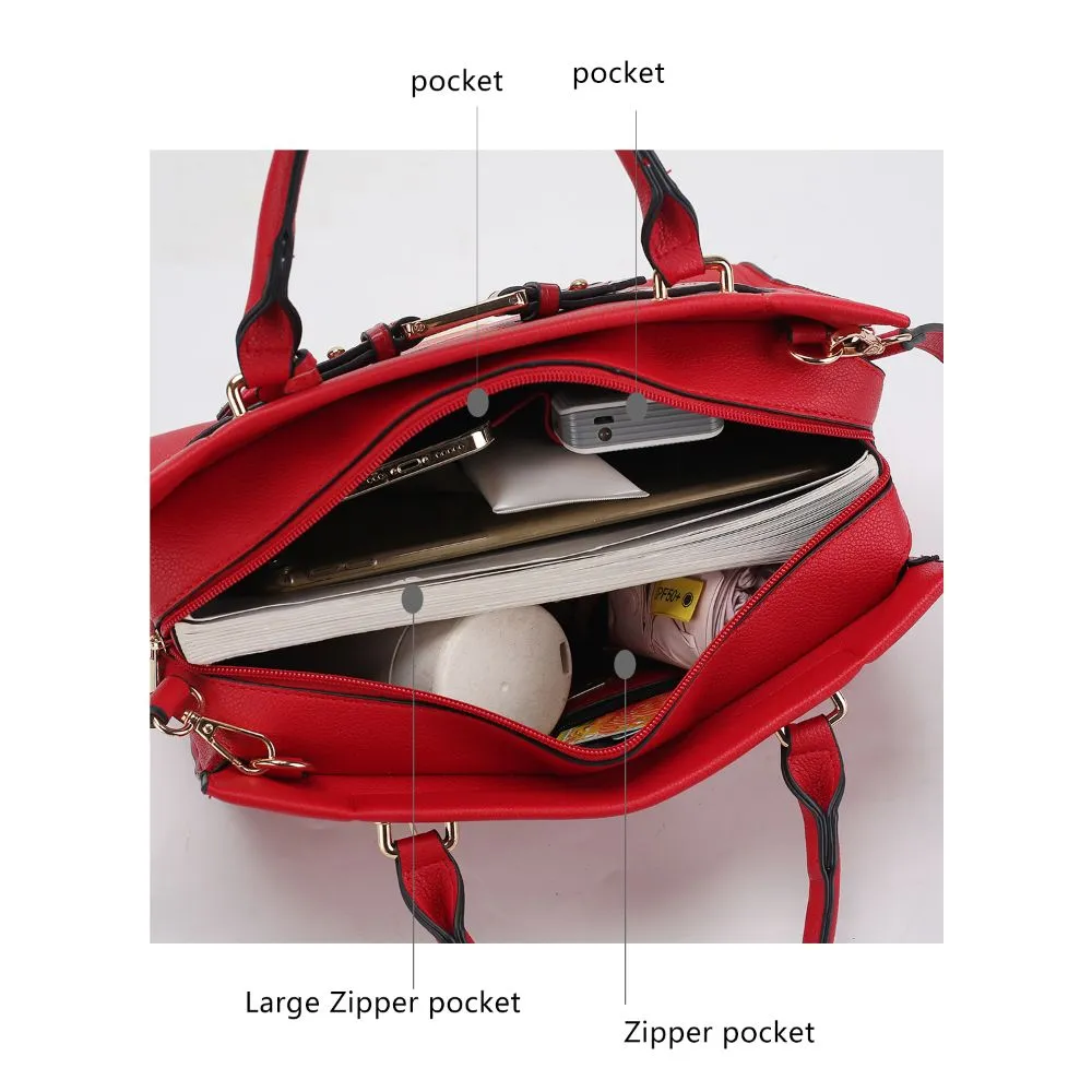 Virginia Vegan Leather Women’s Tote Bag with Wallet – 2 pieces