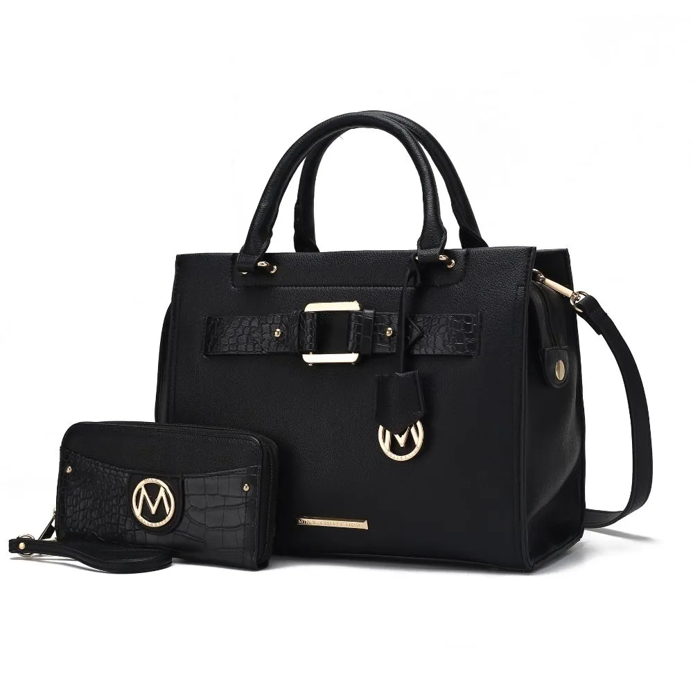 Virginia Vegan Leather Women’s Tote Bag with Wallet – 2 pieces