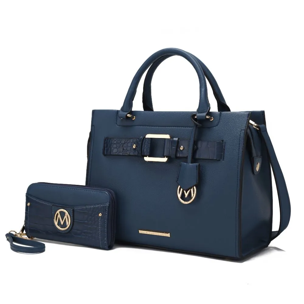 Virginia Vegan Leather Women’s Tote Bag with Wallet – 2 pieces