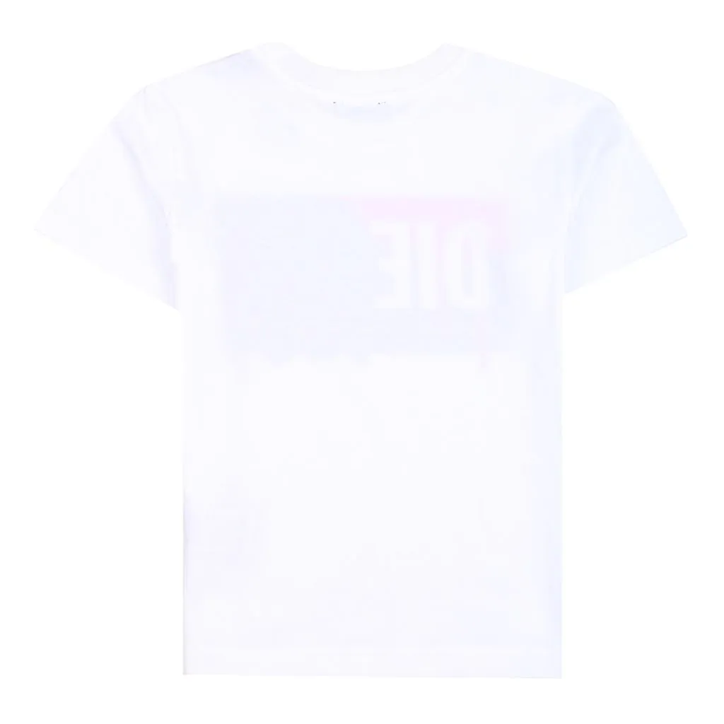 White Drip Logo T-Shirt