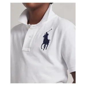 White Logo Patch Jr Polo