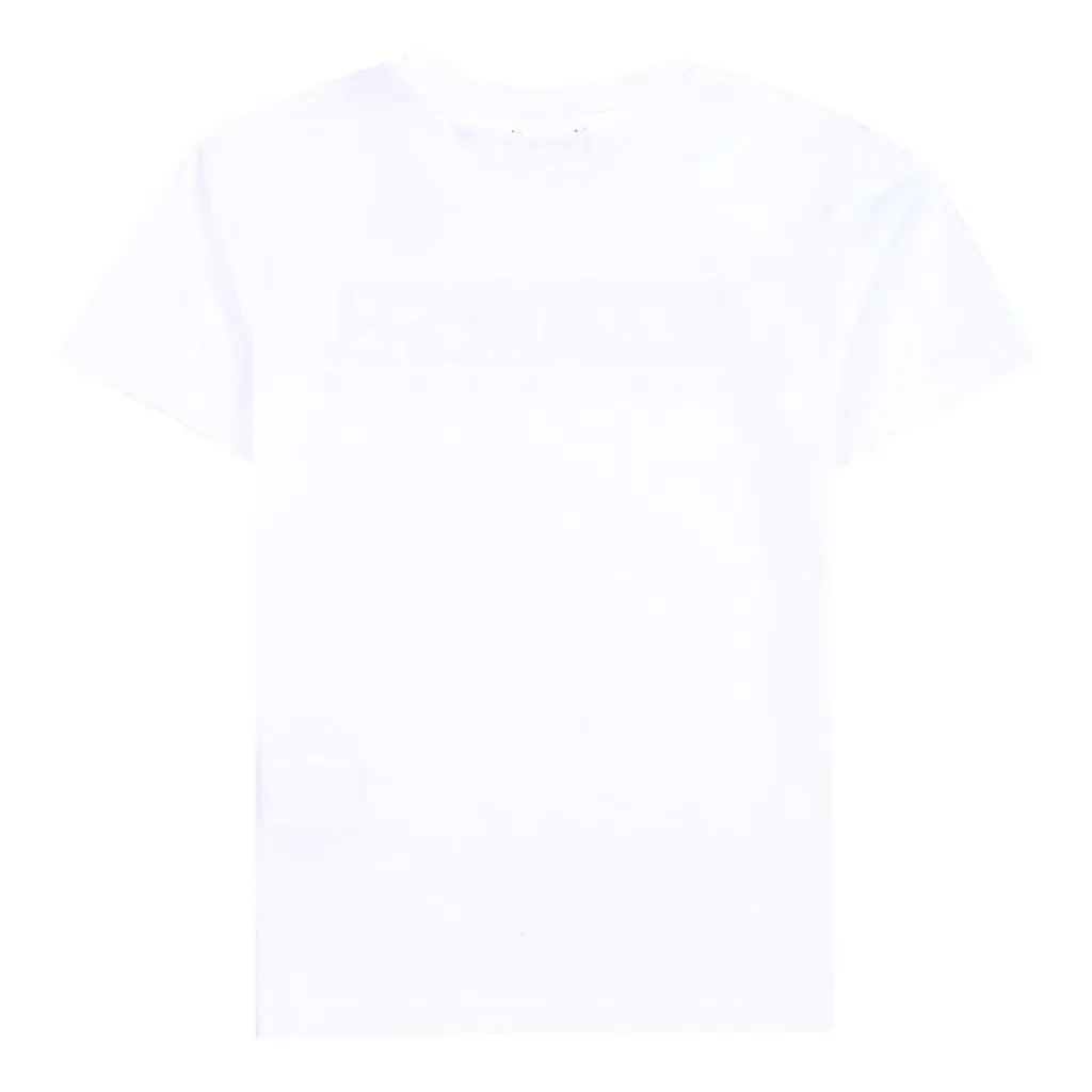White Logo Print T-Shirt