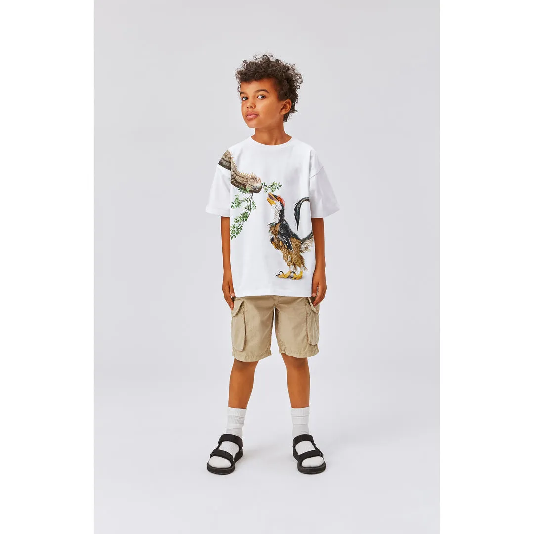 White Rillo Dino Meeting T-Shirt