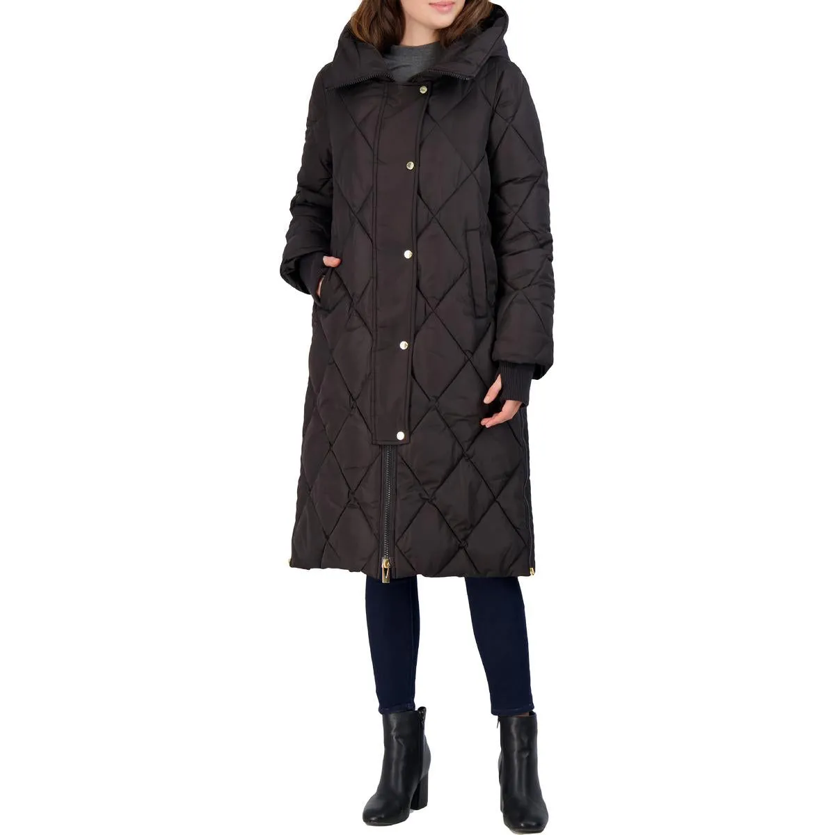 Womens Quilted Lightweight Puffer Coat