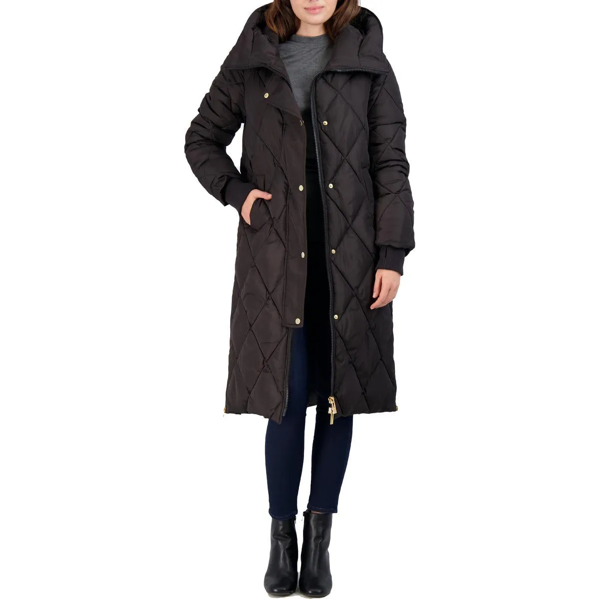 Womens Quilted Lightweight Puffer Coat