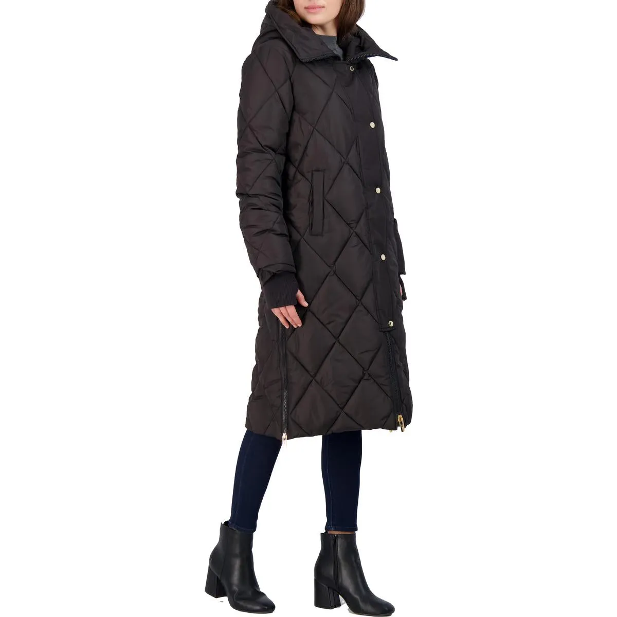 Womens Quilted Lightweight Puffer Coat