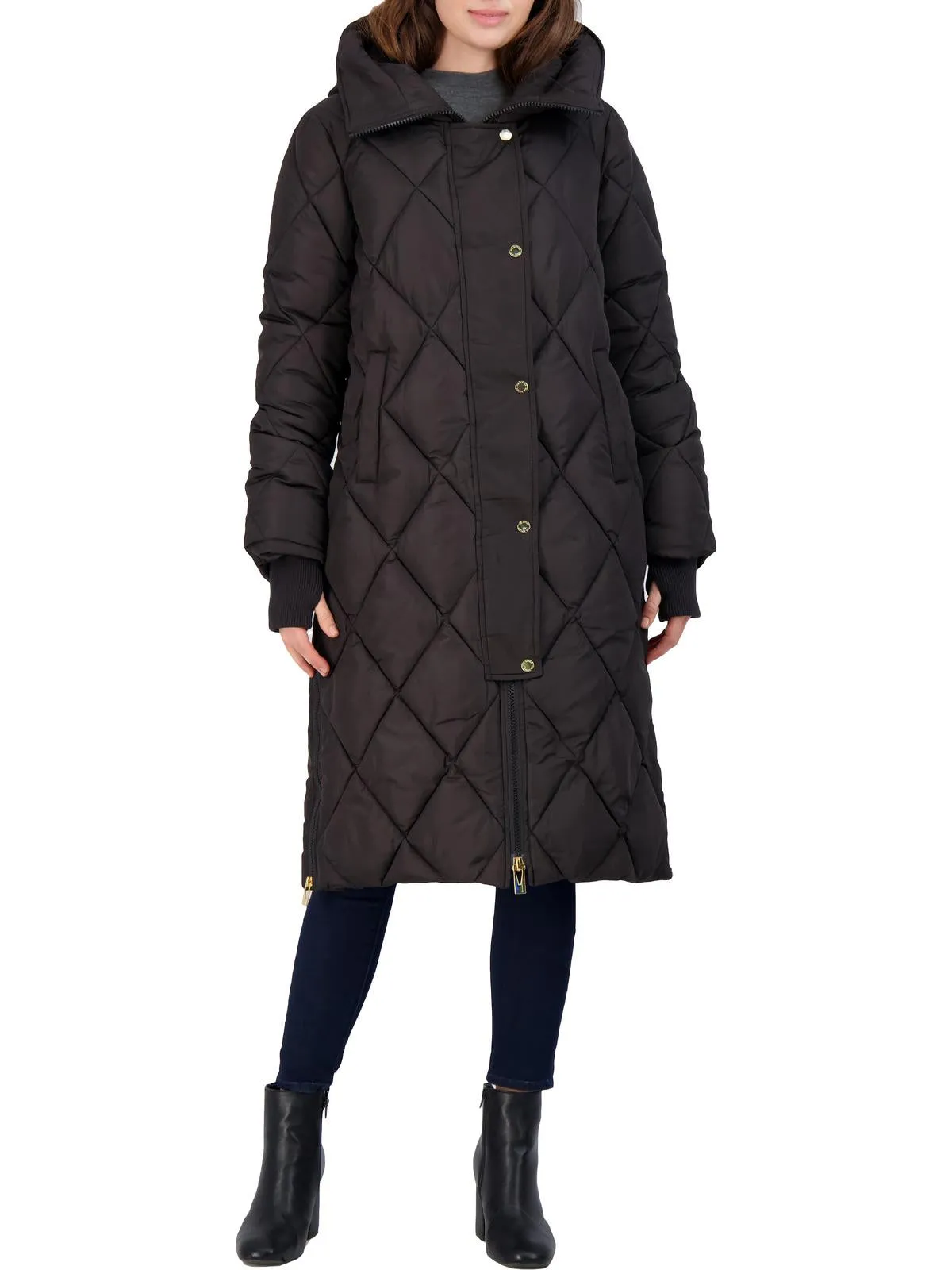 Womens Quilted Lightweight Puffer Coat