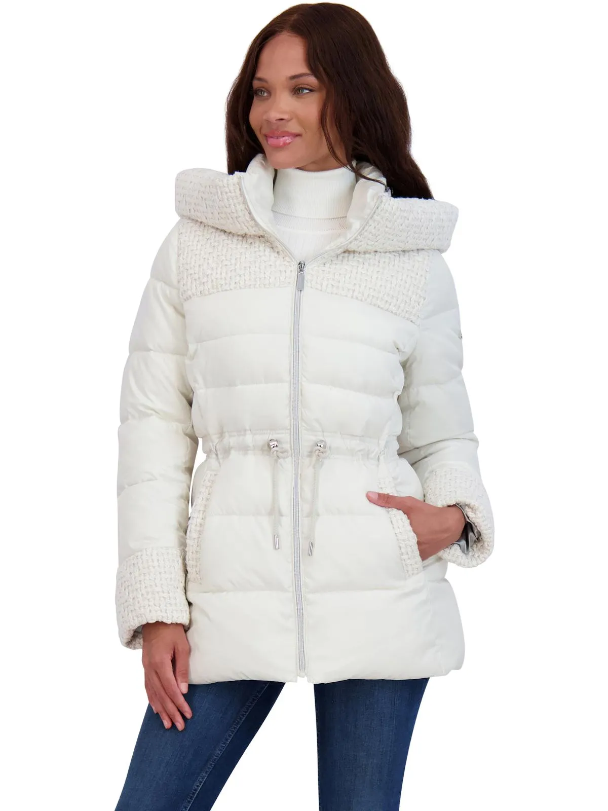 Womens Slimming Novelty Puffer Jacket