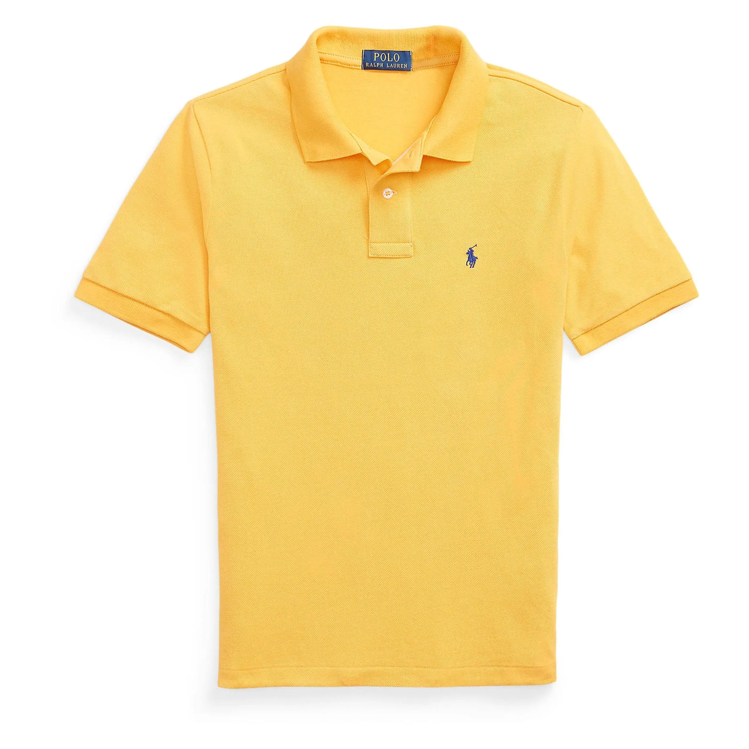 Yellow Logo Cotton Polo